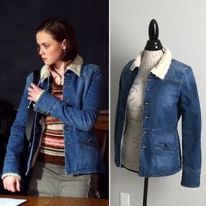 RARE ASO Rory in Gilmore Girls Vintage Sherpa Jacket